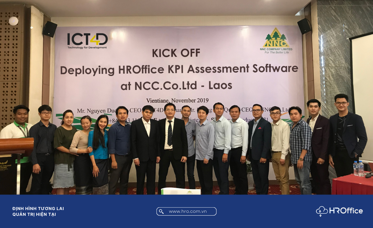 ICT4DVIETNAM Triển Khai Giải Pháp Đánh Giá KPI HROffice Cho NNC Pharma Tại Lào